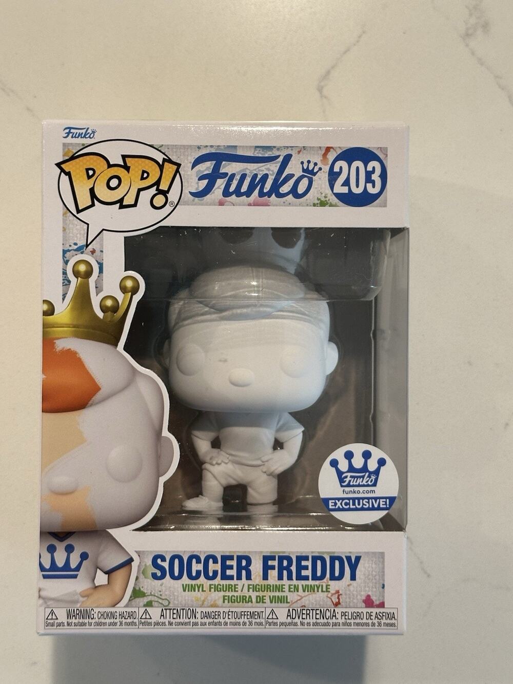 Funko Pop! Soccer Freddy #203 Funko Shop Exclusive DIY New #2